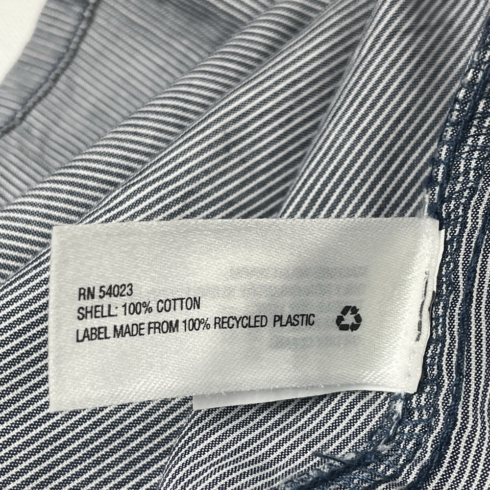 GAP Sandra Shirtdress Women's S Raw Indigo Stripe Long Sleeve Belted 100%C Dress - Picture 5 of 9
